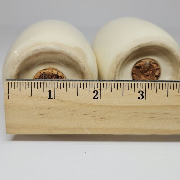 Vtg Neo Art Deco Japan Beehive Salt & Pepper Shakers Teal Blue Color Connection - Picture 11 of 12